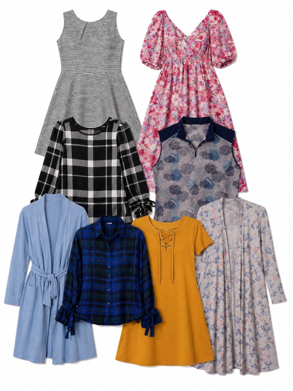 Size M/L Women’s Mixed Brand Clothing Lot Dresses Tops Cardigan Bundle
